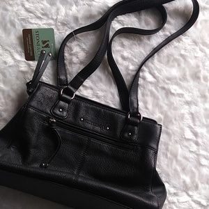 Stone & Co Black Leather Purse "Abby" NWT